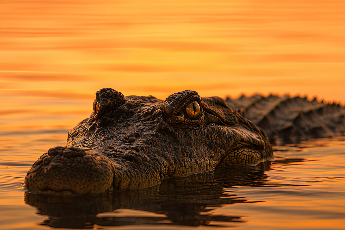 Крокодил утащил пожилого мужчину в реку в Малайзии